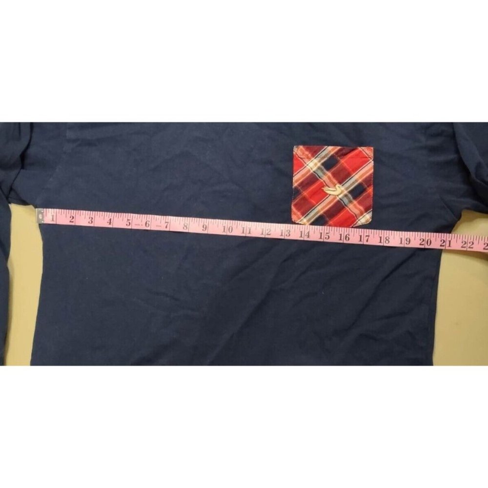 Southern Marsh Womens long sleeve Navy/Red plaid pocket SZ S - Picture 6 of 7